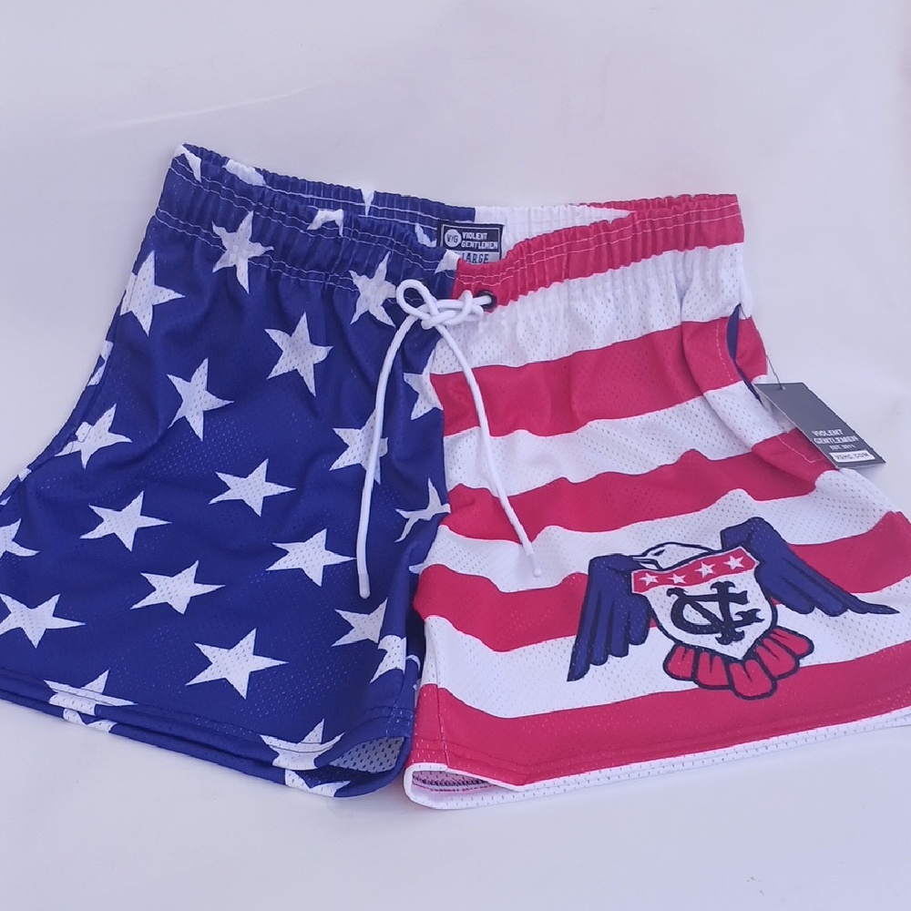 Patriotic Men's Athletic Shorts